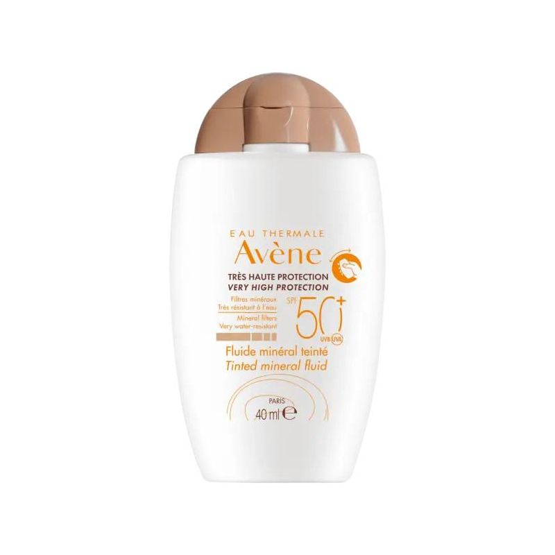 Avene Eau Thermale Fluido Minerale Solare Colorato per Viso SPF50+ - 40ml