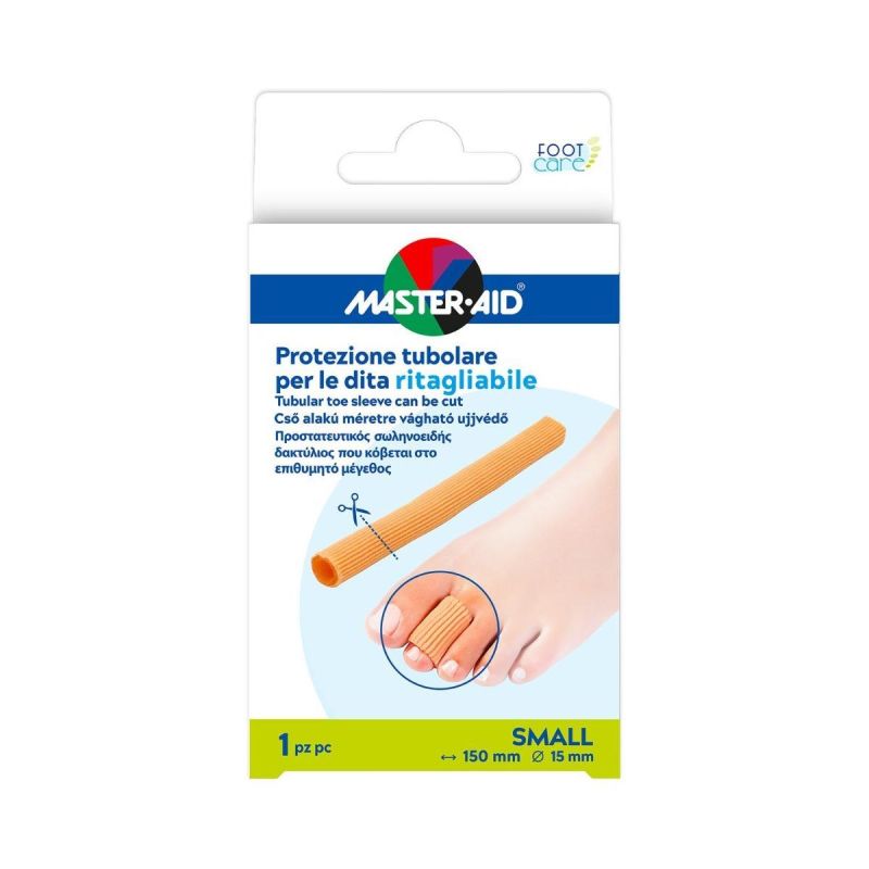 Master-Aid Protezione Tubolare Ritagliabile per Dita, Taglia Small