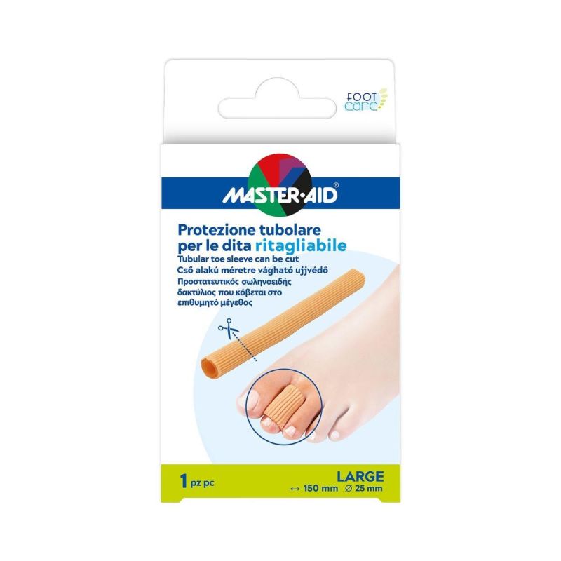 Master-Aid Protezione Tubolare Ritagliabile per Dita - Taglia Large