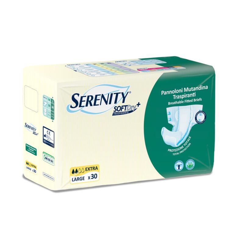 Pannoloni Mutandina Serenity Soft Dry+ Extra, Taglia L, Pacco da 30 Pezzi