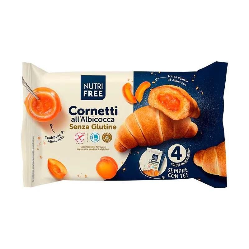 Cornetti Albicocca Nutrifree, Confezione da 4 - 60g ciascuno