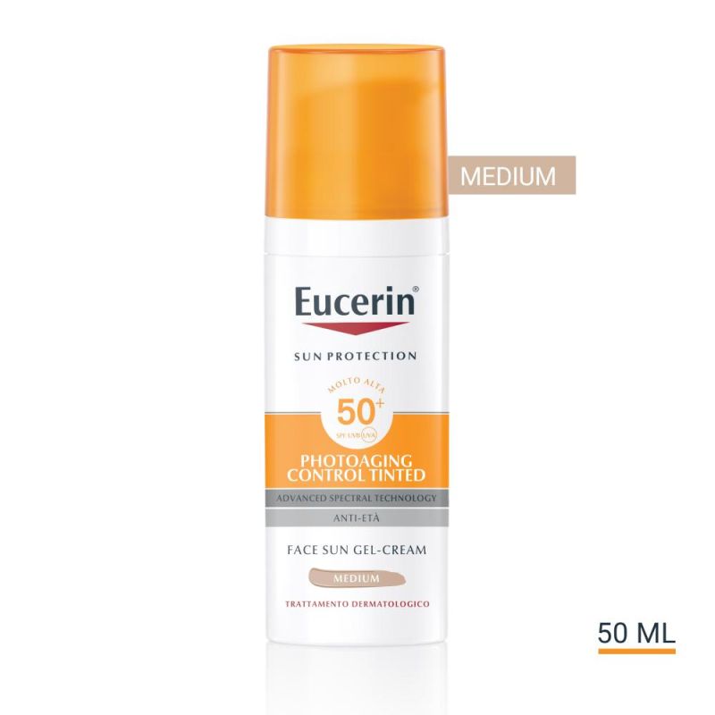 Eucerin Sun Photodamage Control SPF50+ Crema Gel Colorata Medium 50 ml