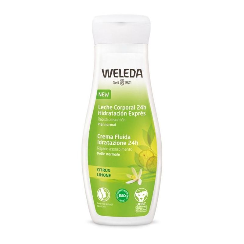 Weleda Crema Fluida Idratante al Limone con 24 Ore di Durata - 200ml