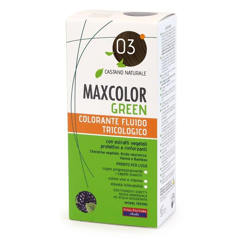 Max Color Castano Nat 03 - Tinta Naturale per Capelli Color Verde