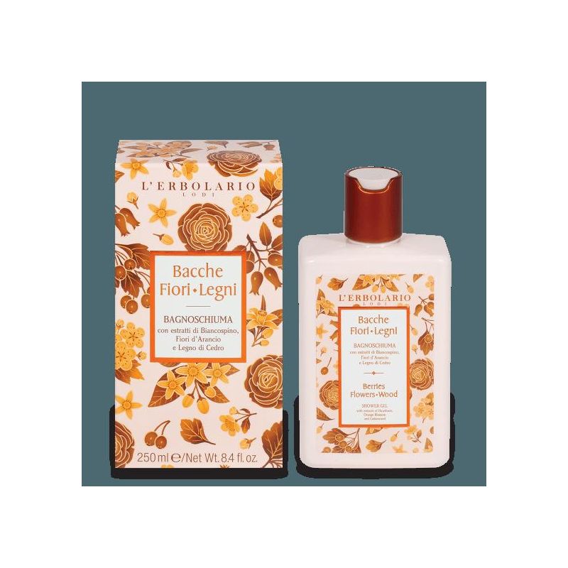 Bagnoschiuma Bacche, Fiori e Legni da L'Erbolario - 250ml