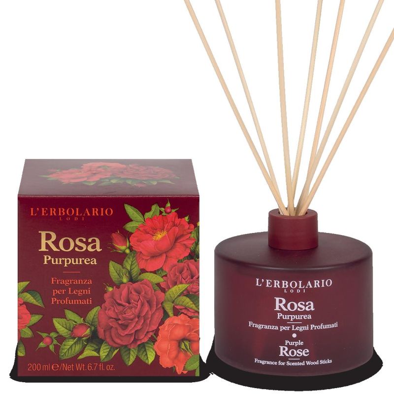 Fragranza Rosa Purpurea per Legni Profumati L'Erbolario - 200ml