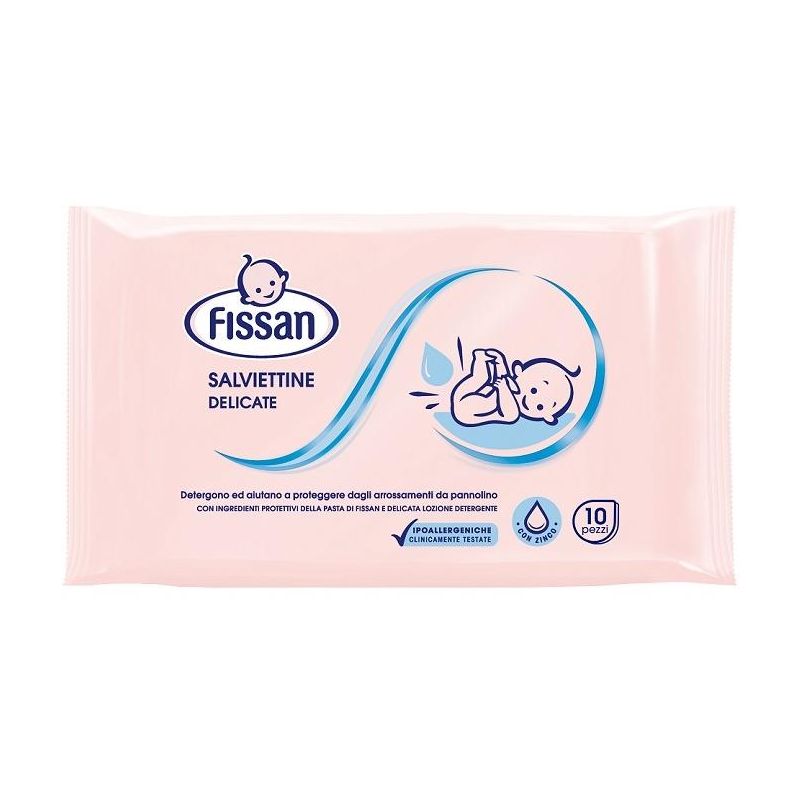 Salviette da Viaggio Fissan - Confezione da 10 Pezzi