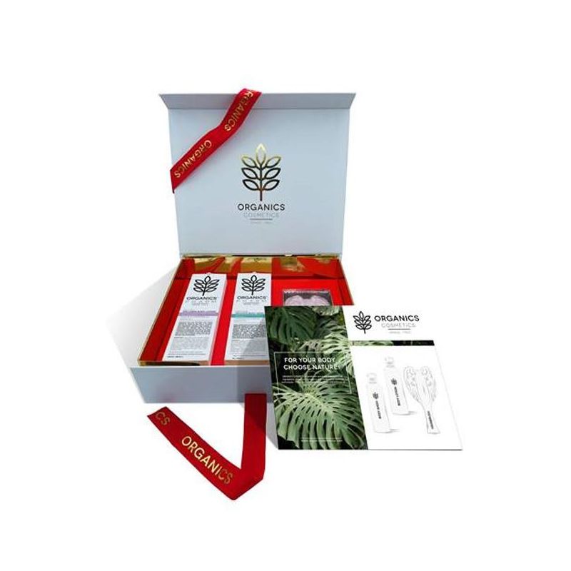 Cofanetto Benessere Organics Cosmetics: Latte Corpo e Bagno Doccia 250ml