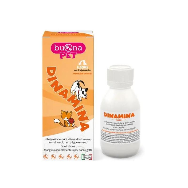 Dinamina di Buona Pet: Mangime Complementare Nutriente per Cani e Gatti - 60g