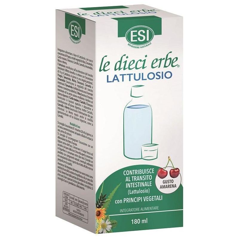 ESI - Le Dieci Erbe con Lattulosio, Integratore Digestivo, 180ml