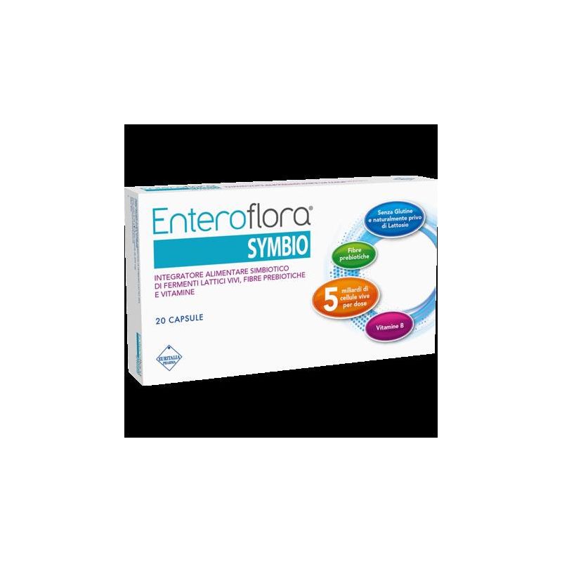 Symbio Enteroflora - Probiotico Digestivo Salutare, 20 Capsule