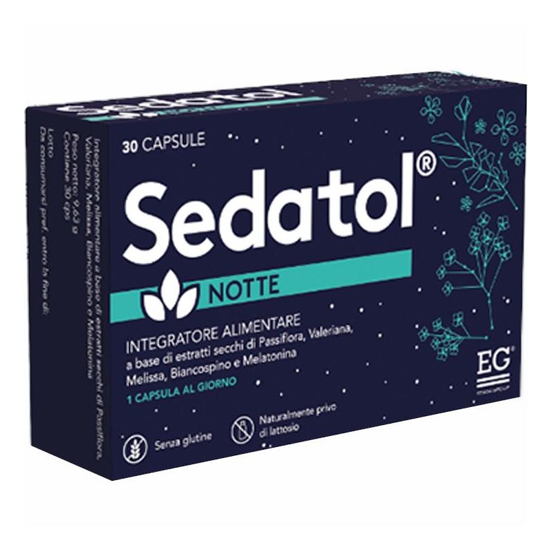 Sedatol Notte: Integratore Naturale per il Sonno - 30 Capsule