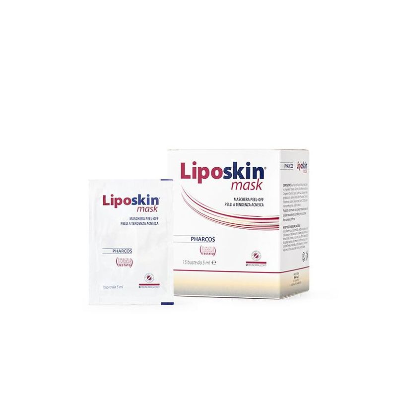 Pharcos Liposkin - Maschera Viso Rigenerante in Bustine, Confezione da 15