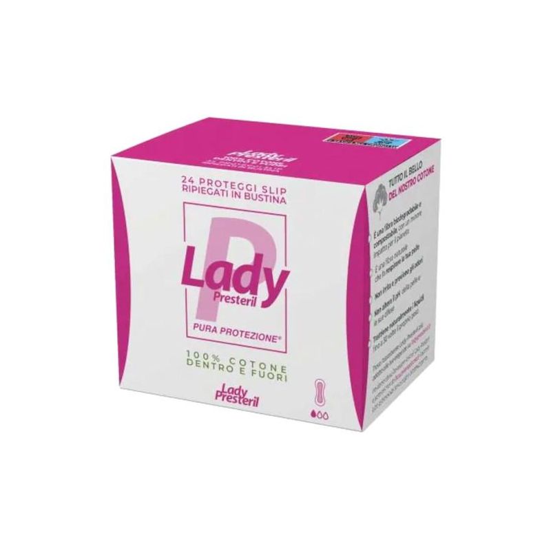 Proteggislip Presteril in Cotone per Donna, 24 Pezzi