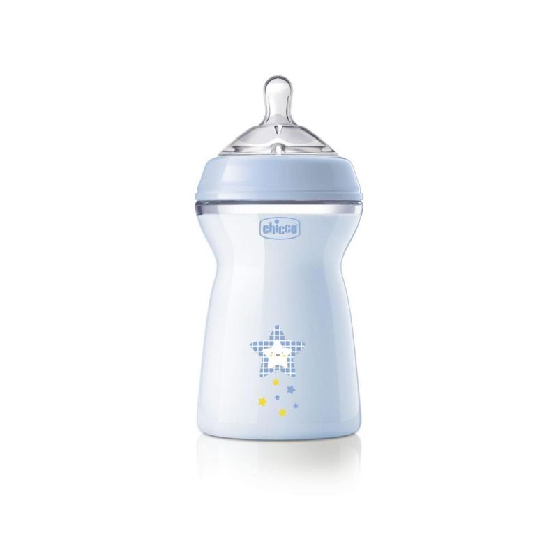 Chicco Natural Feeling Biberon a Flusso Veloce, 330ml - Adatto da 6 Mesi