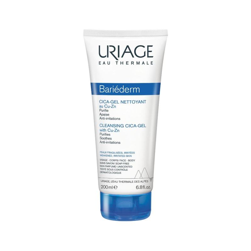 Gel Detergente Cica Bariederm di Uriage - 200ml
