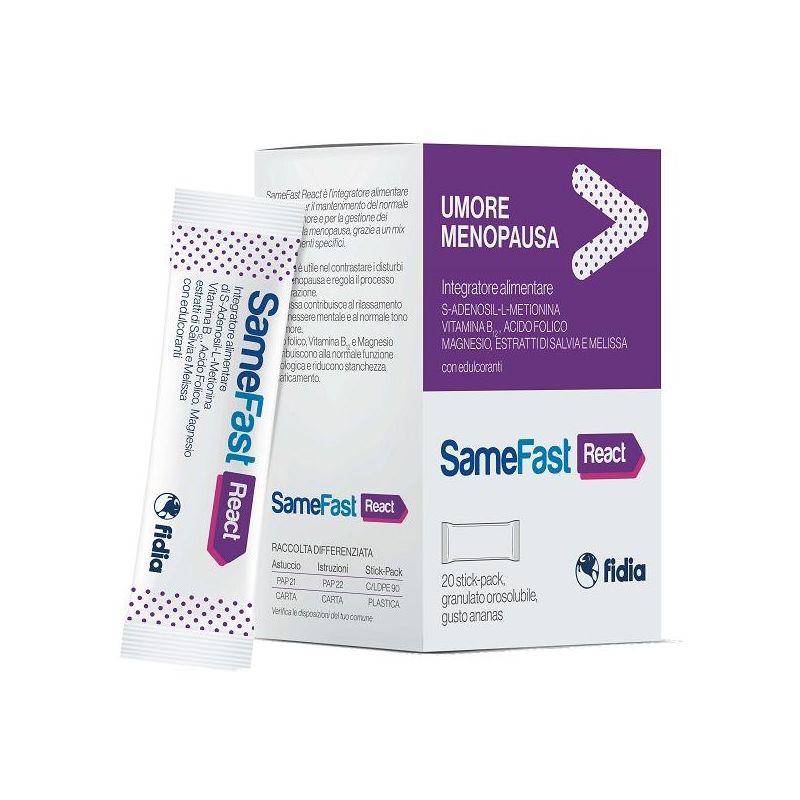 Samefast React Rapid Energy Boost 20 Stick Pack