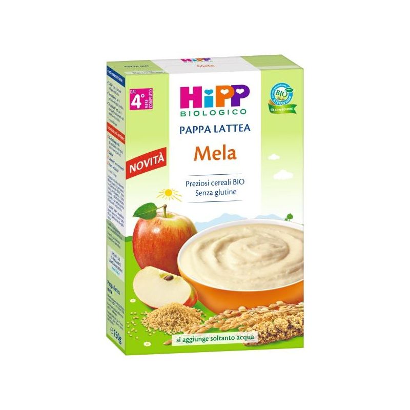 Hipp Bio Crema di Riso alla Mela Biologica per Bambini di 4 Mesi+, 250g