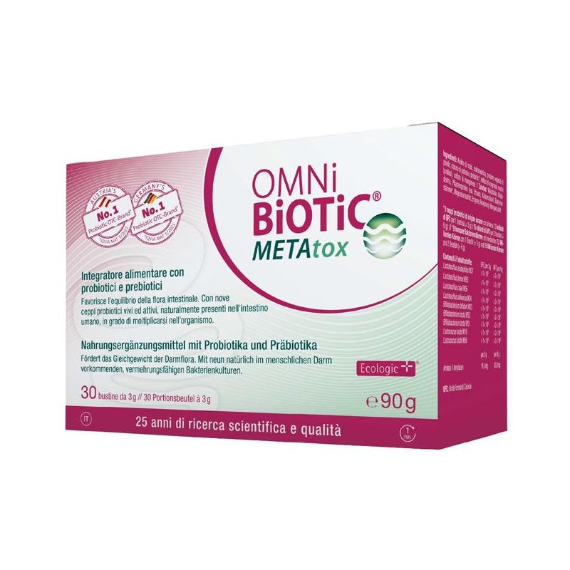 Omni Biotic Metatox - Integratore Digestivo in Bustine, Confezione da 30