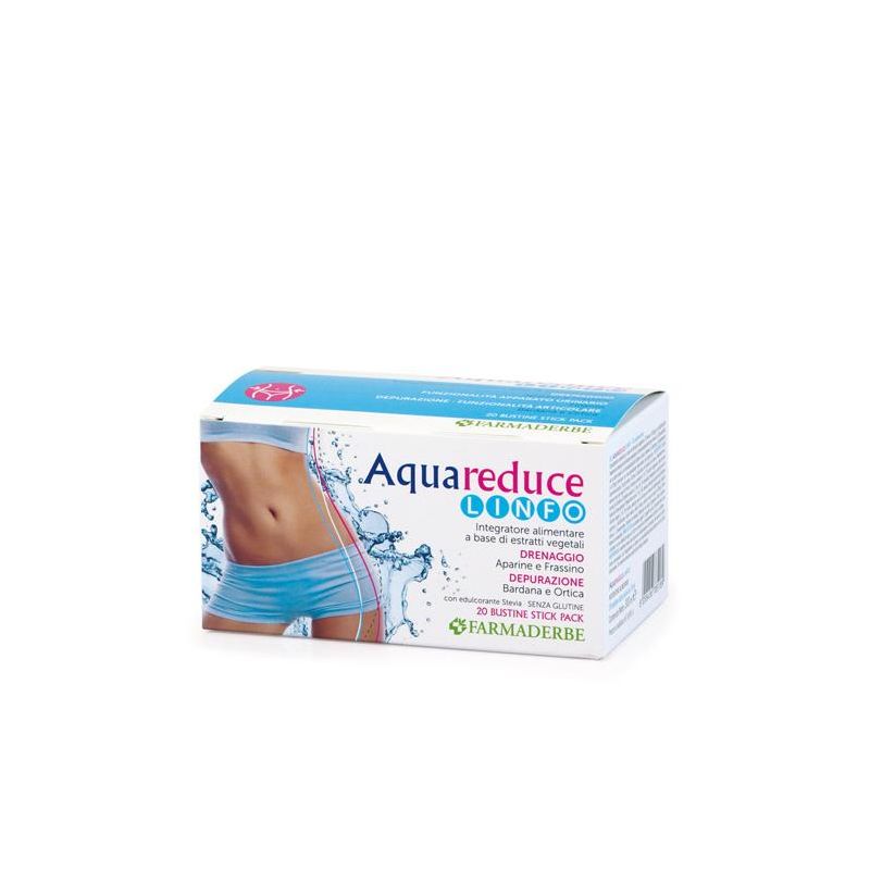 Aqua Reduce Linfo - Pacco da 20 Stick di Drenante Linfatico