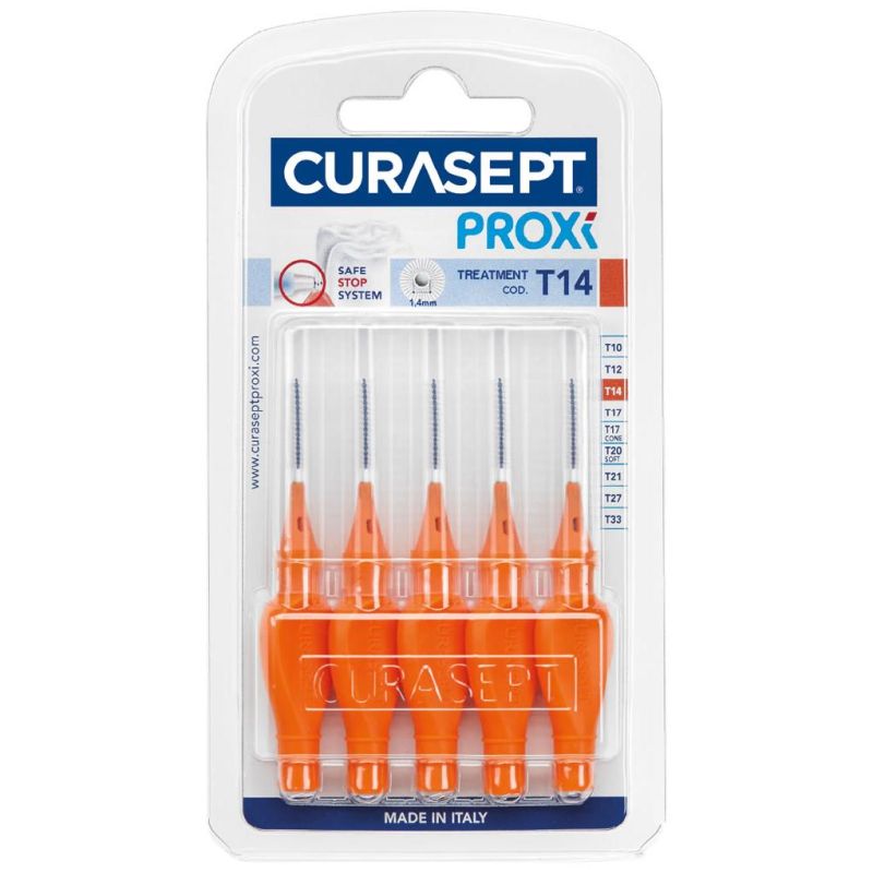 Curasept Proxi T14 Spazzolino Interdentale Arancione - 6 Pezzi