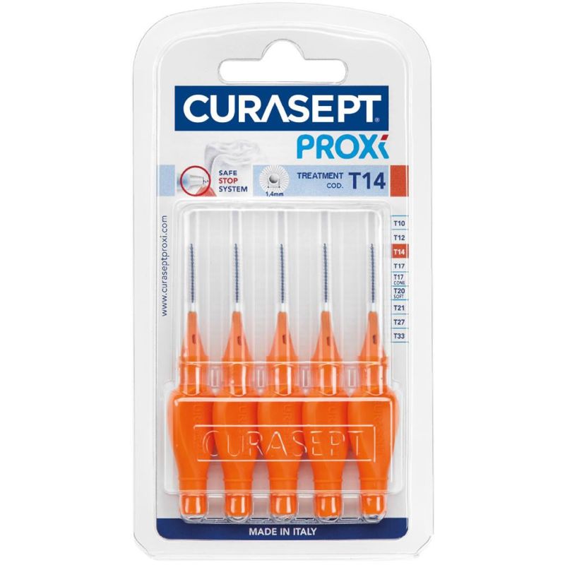 Curasept Proxi T14 in Ocra e Oro Scuro - Confezione da 6 Pezzi