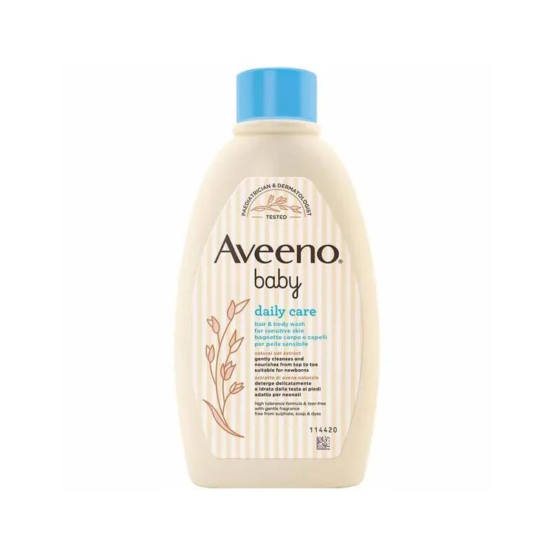 Aveeno Baby Daily Care - Bagnetto 2 in 1 per Corpo e Capelli, 250ml