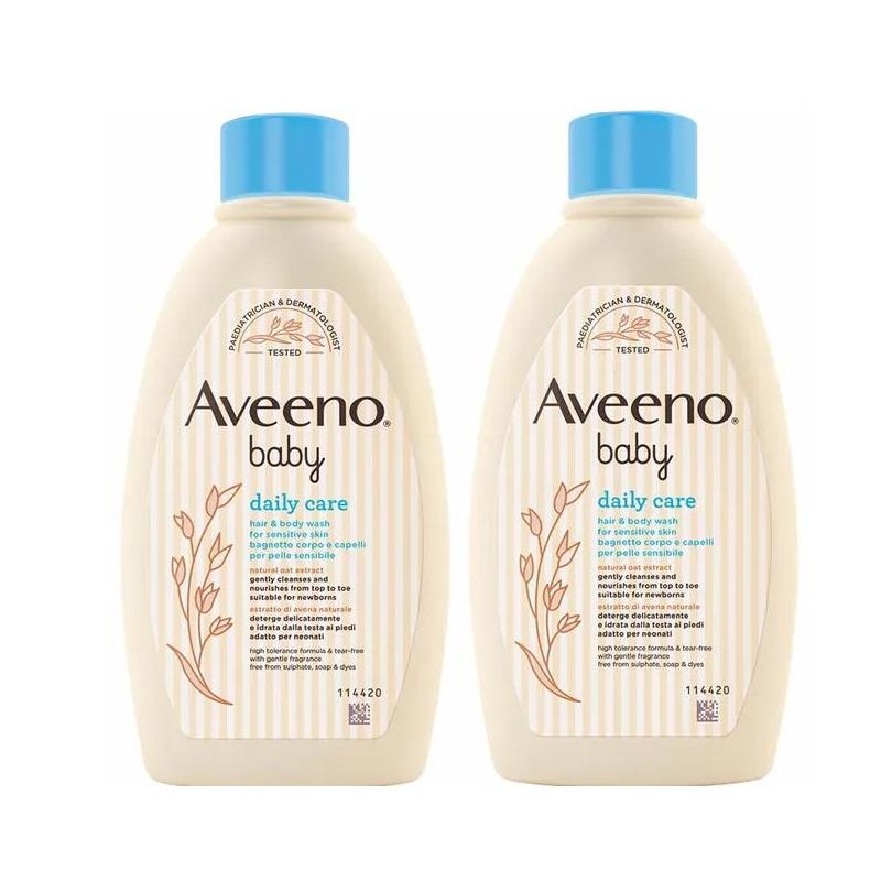 Aveeno Baby Daily Care - Detergente Corpo e Capelli 2x250ml