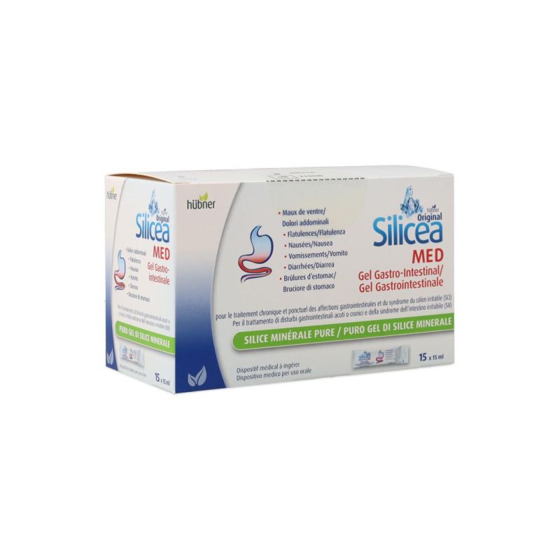 Hubner Silicea Med - Gel Gastrointestinale in Bustine, Pack di 15