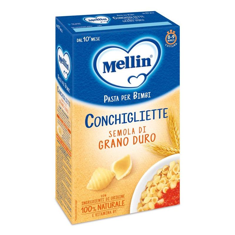Mellin Conchigliette Pasta per Bambini da 10 Mesi+, 280g