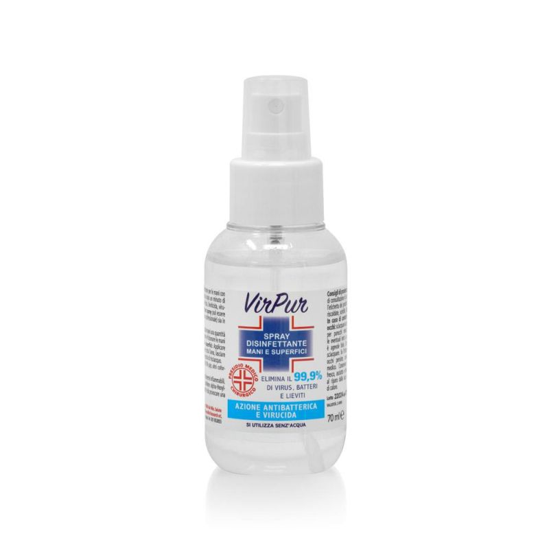 Virpur Disinfectant Spray per Mani e Superfici - 70ml