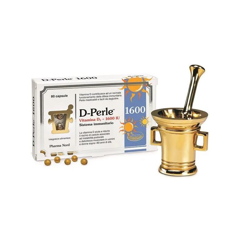 D-Perle 1600 Integratore di Vitamina D - 80 Capsule