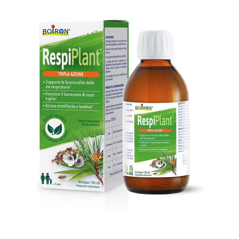 Boiron Respiplant Sciroppo per la Salute Respiratoria - 150ml