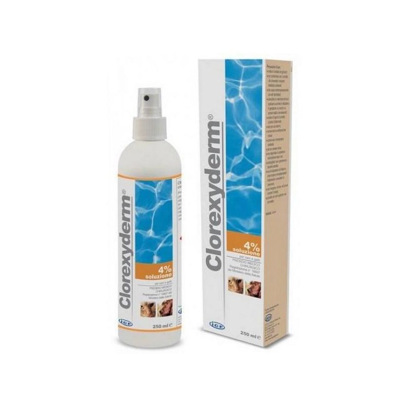 Clorexyderm Soluzione Disinfettante 4% per Cani e Gatti - 200ml
