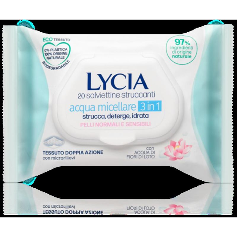 Lycia Salviette Struccanti Micellari da 20 Pezzi