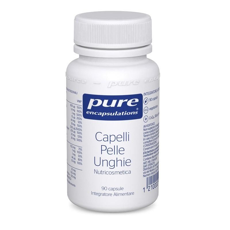 Pure Encapsulations - Integratore per Capelli, Pelle e Unghie, 90 Capsule