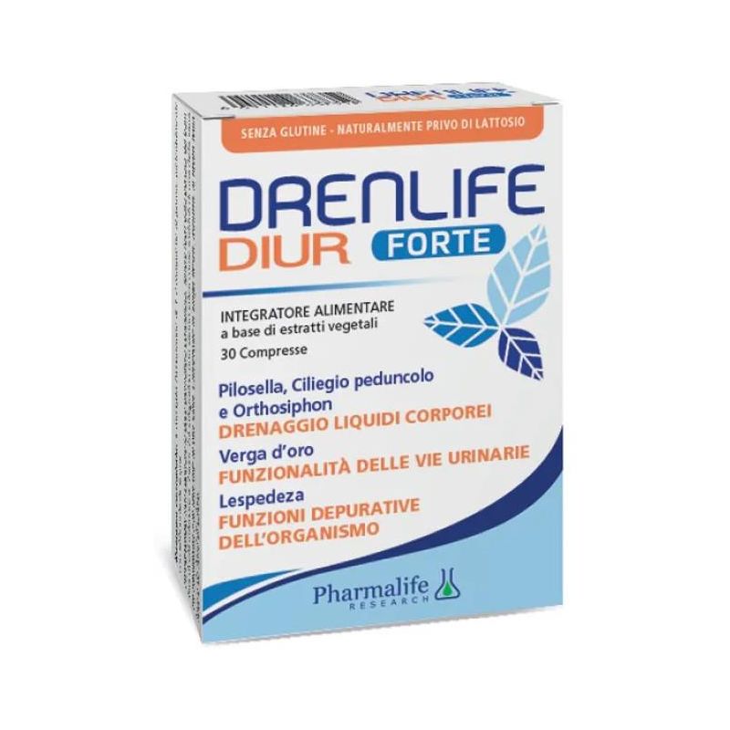 Pharmalife Drenlife Forte - Diuretico Naturale, 30 Compresse