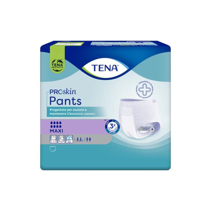 Tena Pants Maxi - Pannolini Assorbenti in Mutandina, Taglia M, Pacco da 8 Pezzi