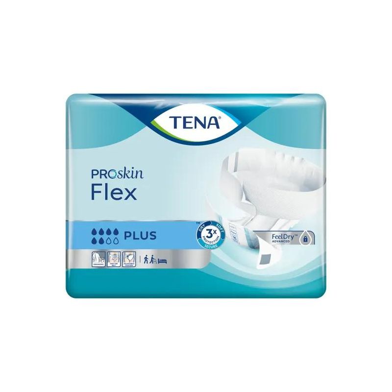 Tena Proskin Flex Plus - Pannoloni a Cintura, Taglia Media, 30 Pezzi