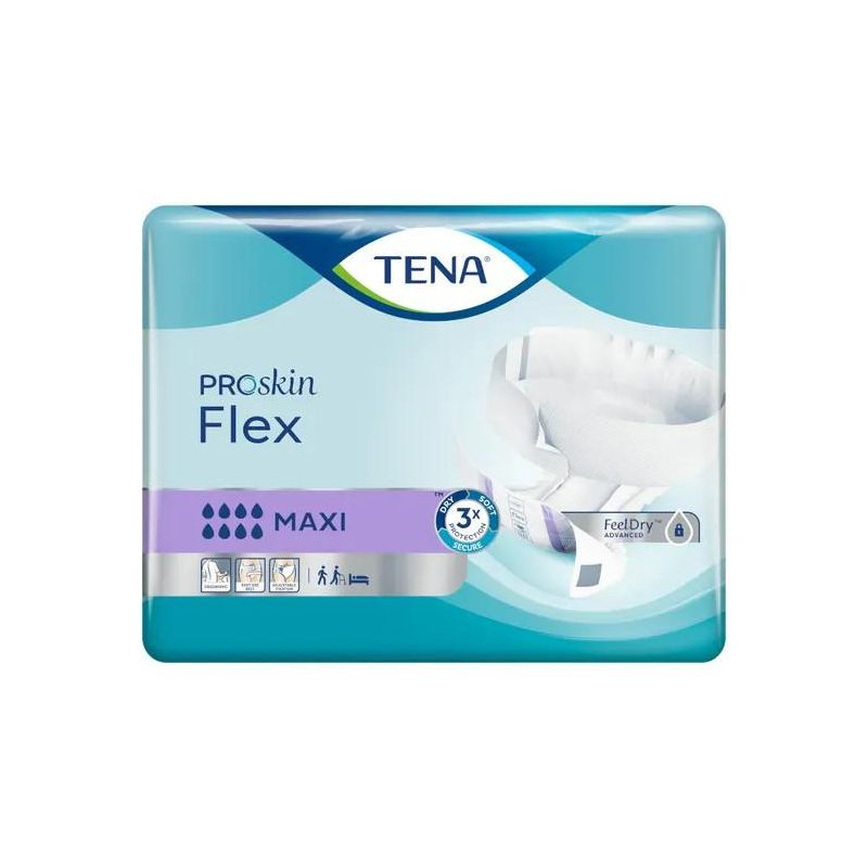 Tena Flex Maxi - Pannolini a Cintura Taglia Large, 22 Pezzi