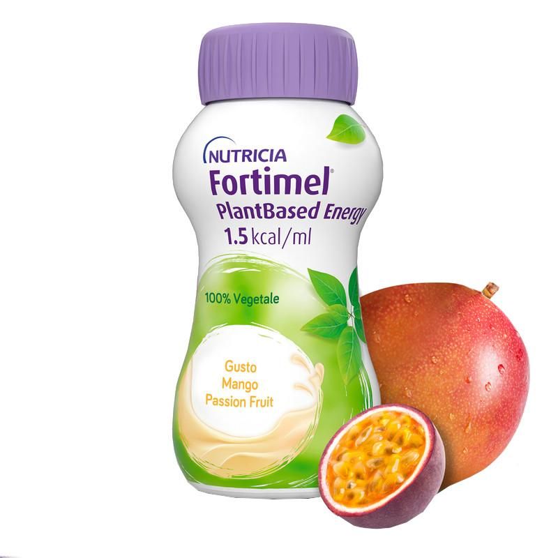 Nutricia Fortimel Energia a Base di Piante - Mango e Frutto della Passione - 4x200ml