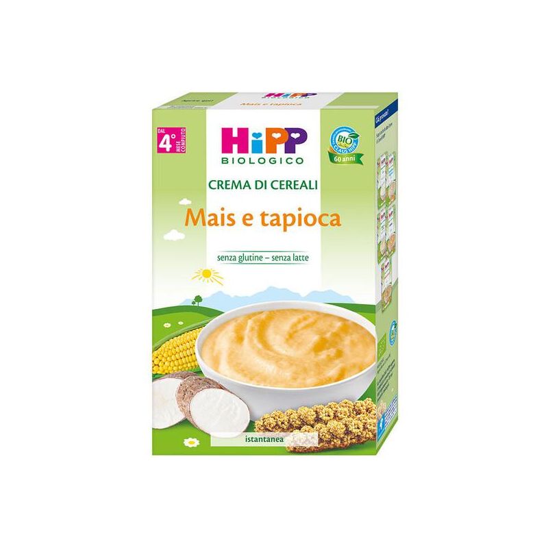Hipp Bio Crema di Cereali con Mais e Tapioco, 200g