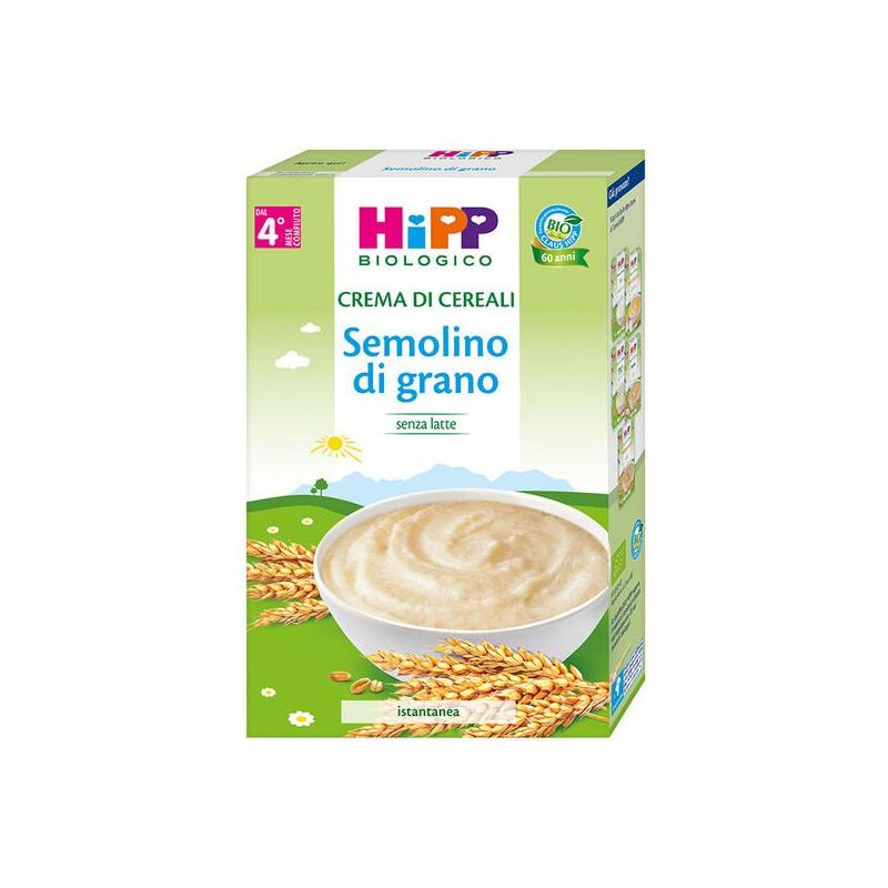 Hipp Bio Semolino di Grano Crema di Cereali Biologica, 200g