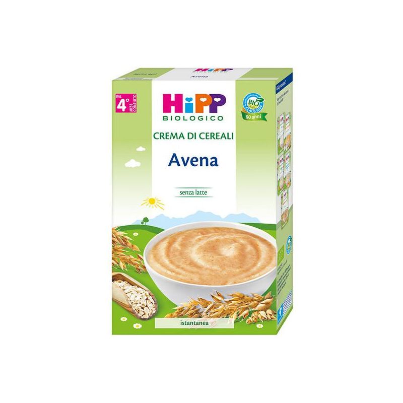 Hipp Bio Crema di Avena Biologica per Bambini da 4 Mesi+, 200g