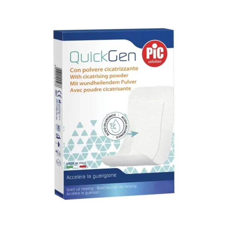 Quickgen Pic Cicatrizzante 10x7.5cm - Pacco da 5 Pezzi
