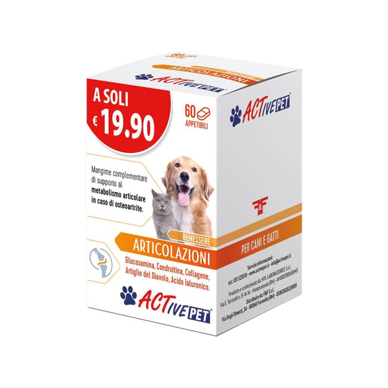 Active Pet - Compresse per Articolazioni, 60 Pezzi