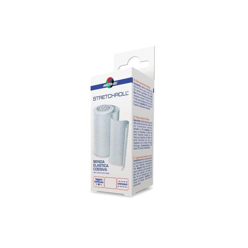 Master Aid Stretchroll - Benda Elastica Coesiva 4mx12cm