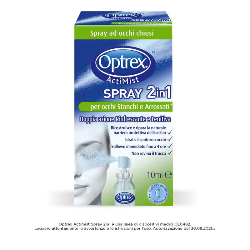 Optrex Actimist 2-in-1 Spray per Occhi Secchi e Affaticati, 10ml