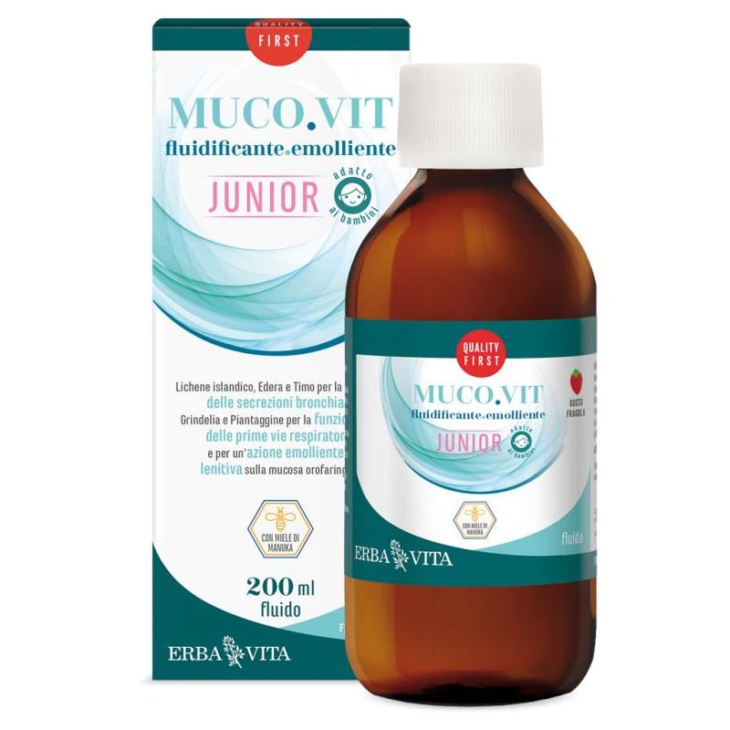 Erba Vita Mucovit Fluido - Integratore per Bambini, 200ml