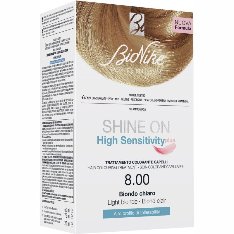 Bionike Shine On High Sensitivity Plus in Biondo Chiaro 8.00
